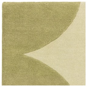 Зелен ръчно изработен вълнен килим 120x170 cm Canvas – Asiatic Carpets