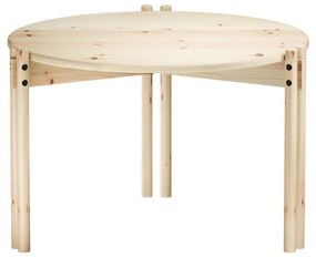 Кръгла масичка за кафе от масивен бор естествена ø 60 cm Sticks – Karup Design