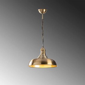 Висящо осветително тяло в златисто с метален абажур ø 32 cm Berceste – Opviq lights