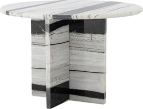 Черно-бял мраморна кръгла масичка за кафе ø 61 cm Rosito – Bloomingville