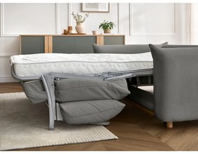 Сив сгъваем диван 214 cm Ernest – Bobochic Paris