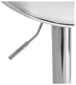 Бели бар столове в комплект от 2 бр. с регулируема височина от имитация на кожа (височина на седалката 56,5 cm) – Casa Selección