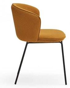 Тапицирани трапезни столове в комплект 2 бр. в цвят горчица Add – Teulat