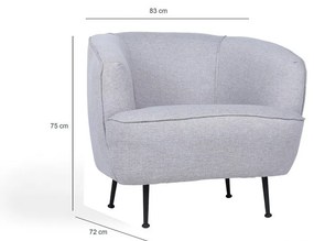 Сив фотьойл Piccoli - Artie