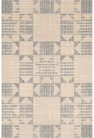 Бежов вълнен килим 133x190 cm Frotage beige – Agnella