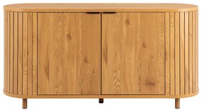 Скрин от дъбов декор в естествен цвят 160x80x45 cm Colima – Actona