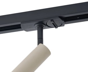 Модерен спот бежов с черно за релсова система 1-фазен - Iconic Ivy