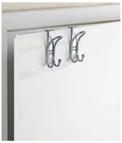 Комплект от 2 куки за окачване на врати в сребристо Кука за врата - Wenko