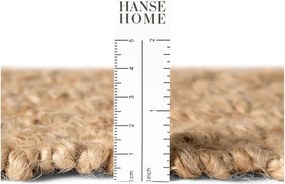 Двустранна/ръчно изработена ютена пътека в естествен цвят 80x300 cm Fjord – Hanse Home