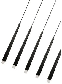 Черно висящо осветително тяло Agusta – Squid Lighting