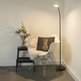 Модерна подова лампа черна с LED регулируема - Trax