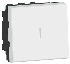 Legrand Кръстат ключ 2 мод. цвят бял Easy-Led Mosaic NEW - 077021L