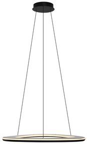 Дизайнерска висяща лампа черна с 3-степенно димиране - Organico