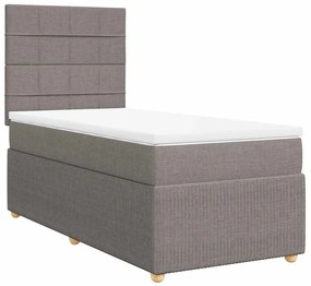 3291887 vidaXL Боксспринг легло с матрак, таупе, 80x200 см, плат