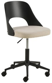 Офис стол в черен и бежов цвят Lucy – Actona