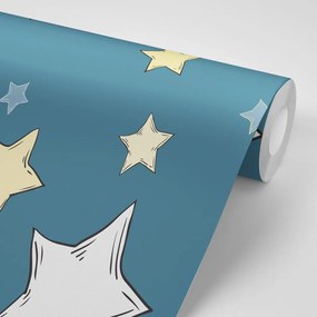 Тапет – Космически звездички със син фон