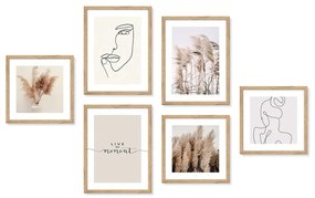 Картини в комплект 6 бр. 32x32 cm – knor