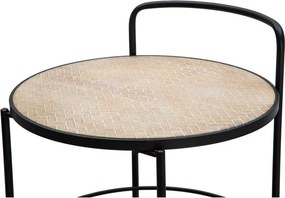 Метална маса за сервиране на колелца 41,5x40 cm Arex – Mauro Ferretti