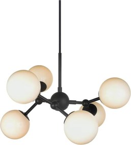 Halo Design 736546 - Полилей на кабел ATOM 6xG9/28W/230V pr. 45 cm черен/бял