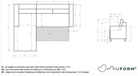 Розов кадифен ъглов разтегателен диван, ляв ъгъл Stylish Stan - Miuform
