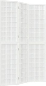 352087 vidaXL Параван за стая, 3 панела, в японски стил, 120x170 cм, бял
