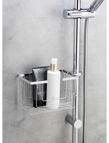 Рафт за баня без пробиване от неръждаема стомана в блестящо сребрист цвят Valognes – Wenko