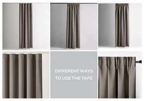 Сиво-бежово термо/dimout перде 140x270 cm Kierra – Restilo