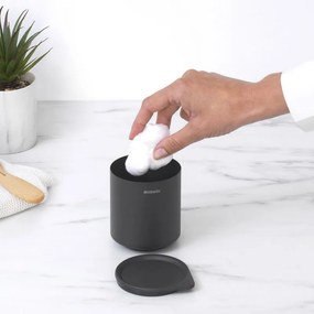Кутия за аксесоари за баня Brabantia MindSet Mineral 1005686, Противоплъзгаща основа, Минерално покритие, Сив