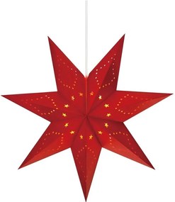 Червена висяща коледна светлинна украса Saturnus – Markslöjd