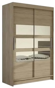 Плъзгащ се гардероб FLORIA V с огледало, 120x200x58, сонома