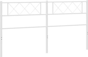 372362 vidaXL Метална резервна табла за легло, бяла, 180 см