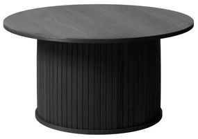 Черна кръгла маса за кафе ø 90 cm Nola - Unique Furniture