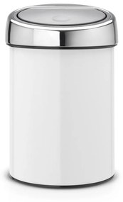 Бяло стоманено кошче за боклук с отваряне с докосване 3 l Touch Bin – Brabantia