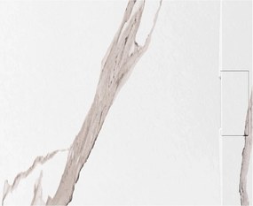 Корито за душ кабина Bazalt CARRARA WHITE 80x100