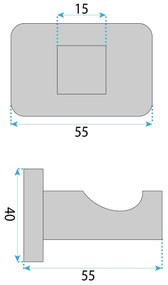 Закачалка за баня Nico 5905 Brush Nickel