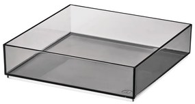 Матово черен органайзер за козметика за баня от рециклирана пластмаса - iDesign