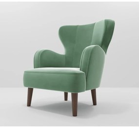 Зелено кадифено кресло Riviera - Ropez
