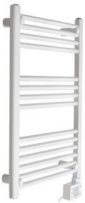 Лира за баня Adler AD 7824, 600W, 13 нагревателни ленти, LED контролер панел, , IP24, Бял