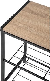 Черна стоманена стойка за обувки 63x44x30 cm Asten – Bonami Essentials