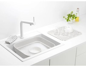 Светлосива пластмасова Купа за миене на съдове с отвор за отцеждане SinkSide – Brabantia