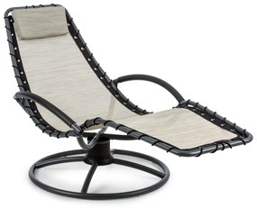Blumfeldt The Chiller, люлеещ се шезлонг, 77 x 85 x 173 cm, 360 Comfort, ComfortMesh, бежово
