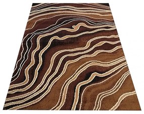 Модерен кафяв килим с абстрактен мотив Ширина: 120 см | Дължина: 170 см