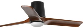 FARO 33837WT-1TW-LED Димируем вентилатор HEYWOODTUBS 10W/230V бор/черен Ø 90 см WT + д.у.