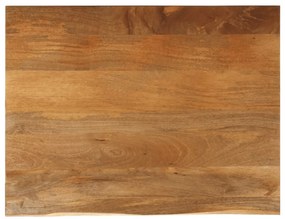 370555 vidaXL Плот за маса, жив ръб, 90x80x2,5 см, масивно дърво манго