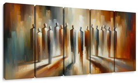 Картини от 5 части – Фигури в сияние