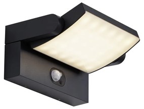 Външна стенна лампа черна с LED IP54 със соларен сензор за движение - Judge