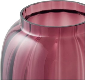 Червена стъклена ръчна изработка ваза (височина 21 cm) – House Nordic