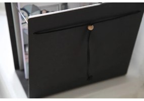 Стойка за списания от метал и еко кожа Nupo M – LIND DNA