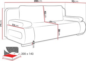 Sofa - Легло Emma M-Krem