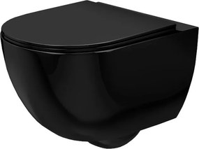тоалетна чиния Rea Carlo Mini Rimless Flat Black